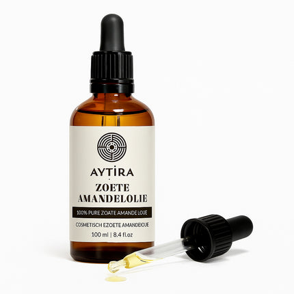 Aytira Zoete Amandelolie 100ml – 100% Pure Natuurlijke Olie – Voor Huid & Haar