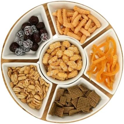 Aperitiefbord - Wit - Bamboe