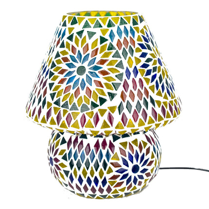 Arabische mozaïek Tafellamp | Marokkaanse Lamp, Veelkleurig