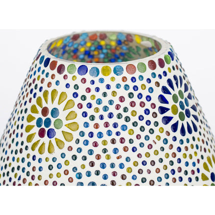 Arabische Tafellamp | Marokkaanse Lamp | Paddestoelvorm | 22x18x18cm | Veelkleurig