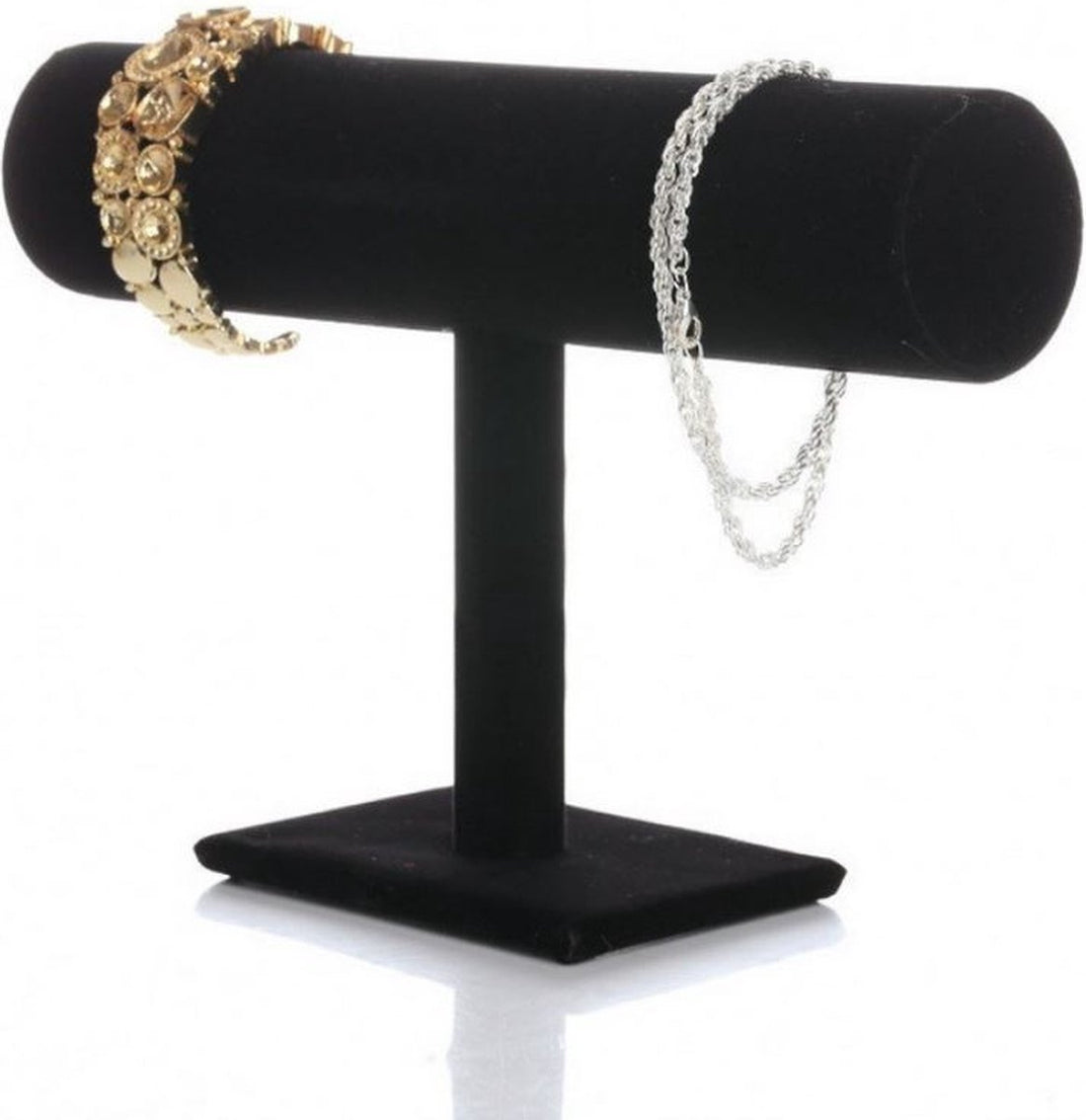 Black velvet bracelet display 23.2 x 16 cm