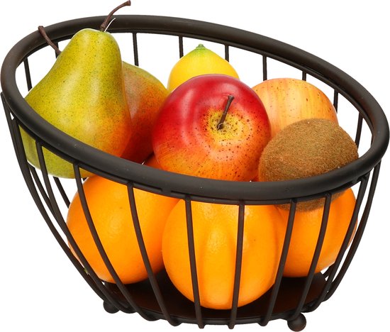 Artex Black Globe Corbeille à fruits - Ø 25 cm - Noir