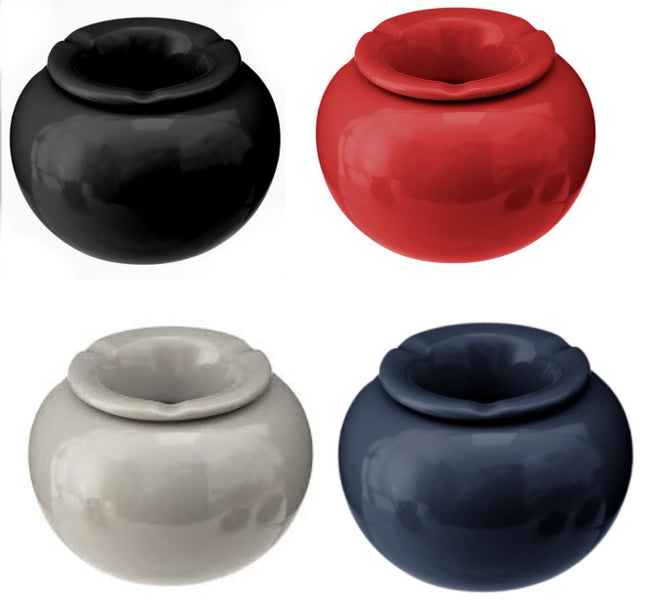 Ronde asbak van keramiek XL