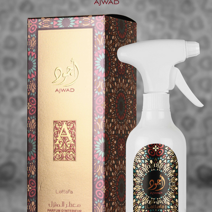 Lattafa Ajwad Air Freshener Room Spray 450ml Langdurende Kamer / Autospray - Luchverfrisser