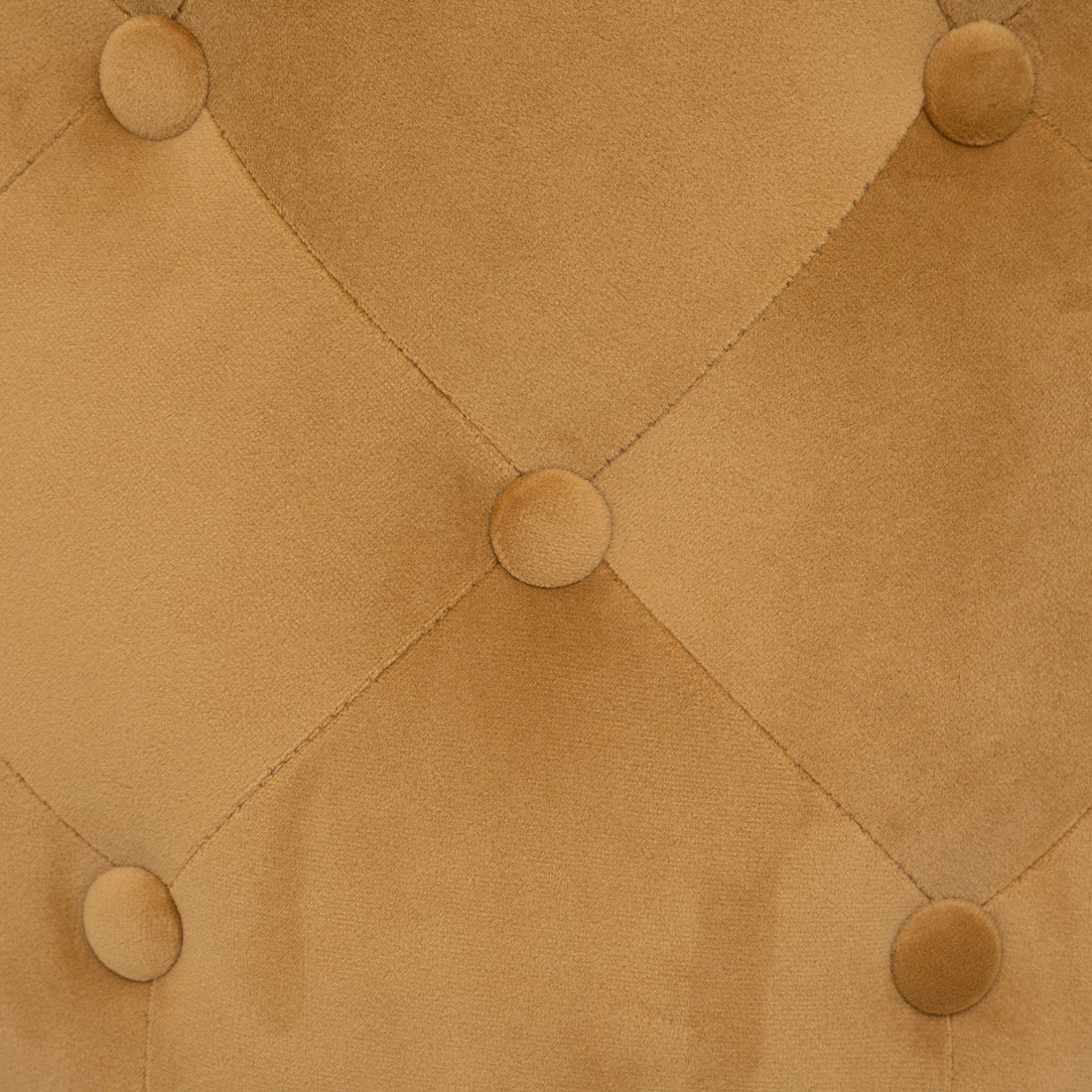 Atmosphera Adriana Pouf - Velours - Ocre - Dia 38 cm