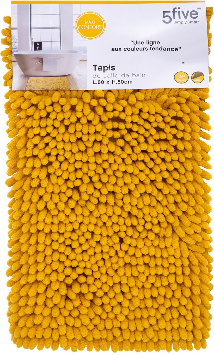 Atmosphera badmat mosterdgeel – badkamerkleedje met dikke noppen, 50 x 80 cm – foto 3