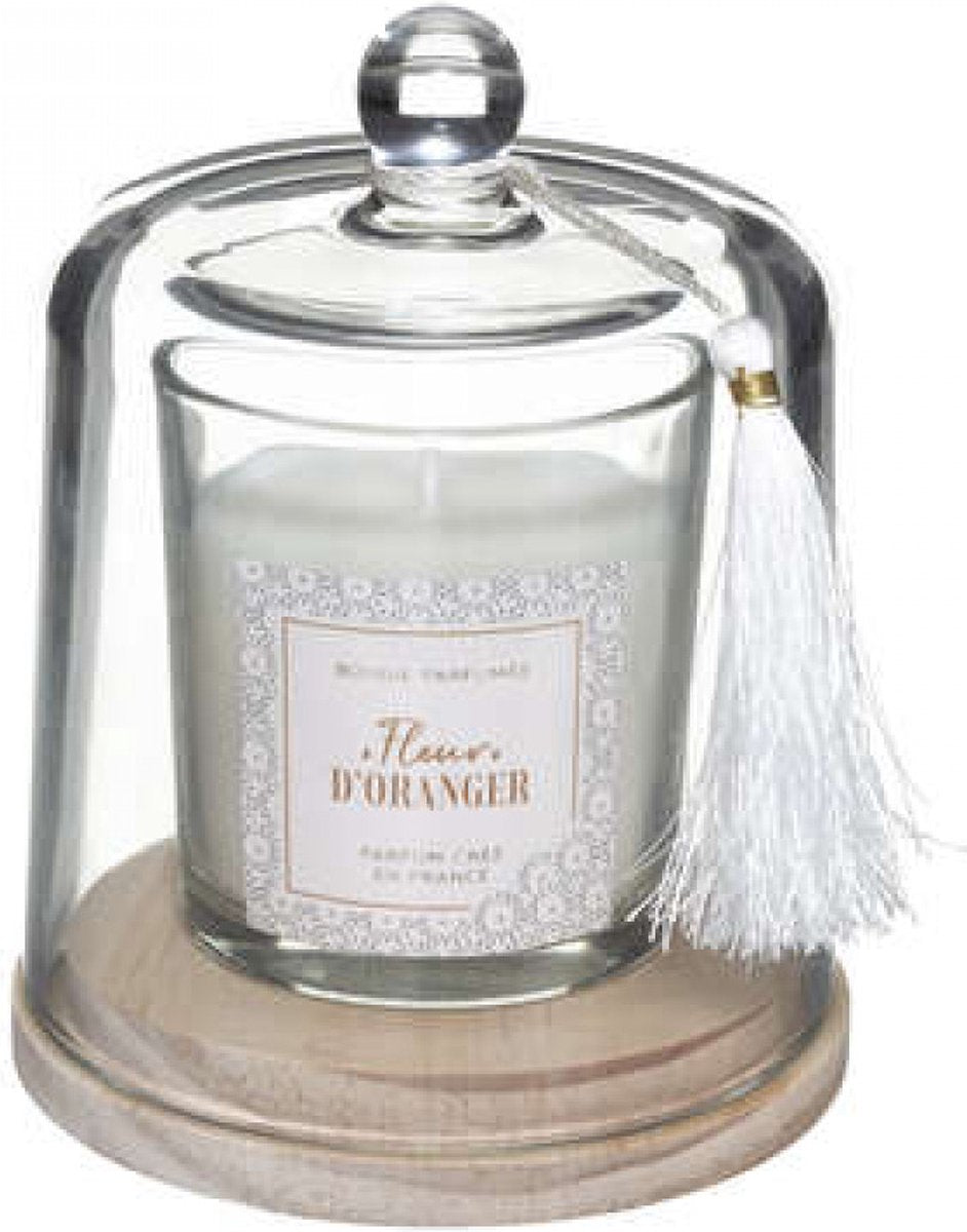 Atmosphera Candle - Scented candle - Orange scent - Fragrance for a positive mood - With glass holder