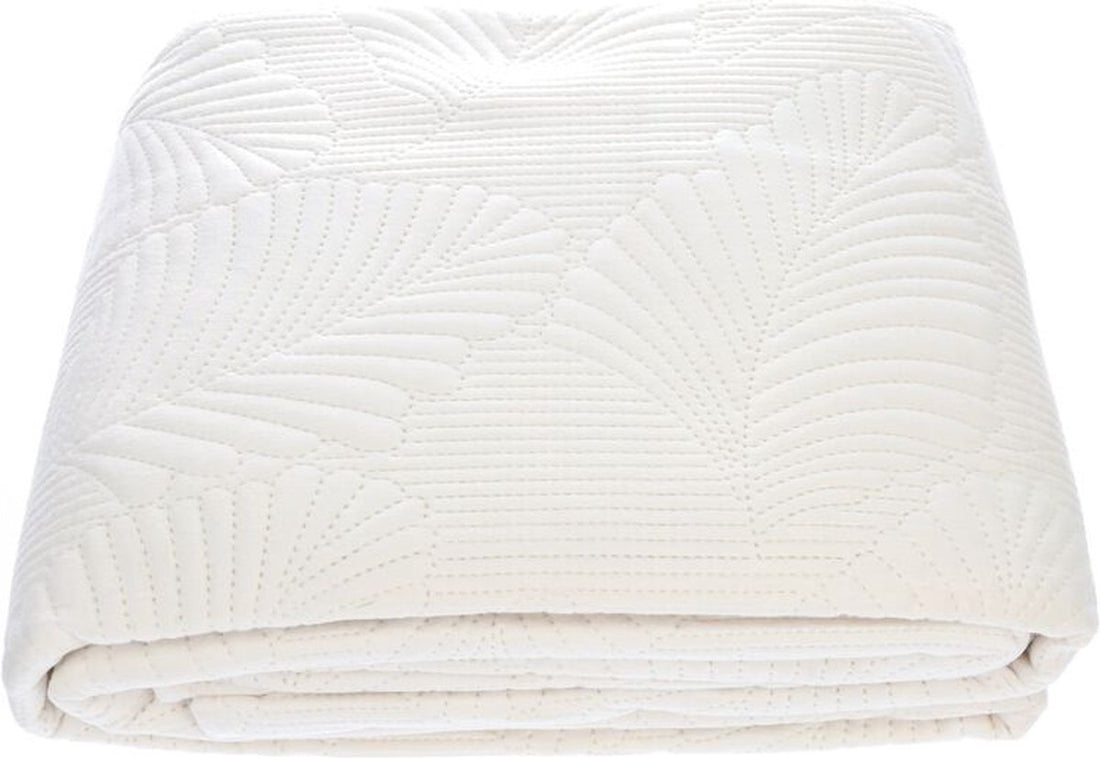 Atmosphera fluwelen sprei 240 x 260 cm – polyester met fluweelachtige textuur