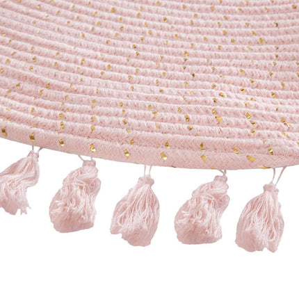 Atmosphera for Kids Vloerkleed Lurex Ø90cm - Roze/Goud