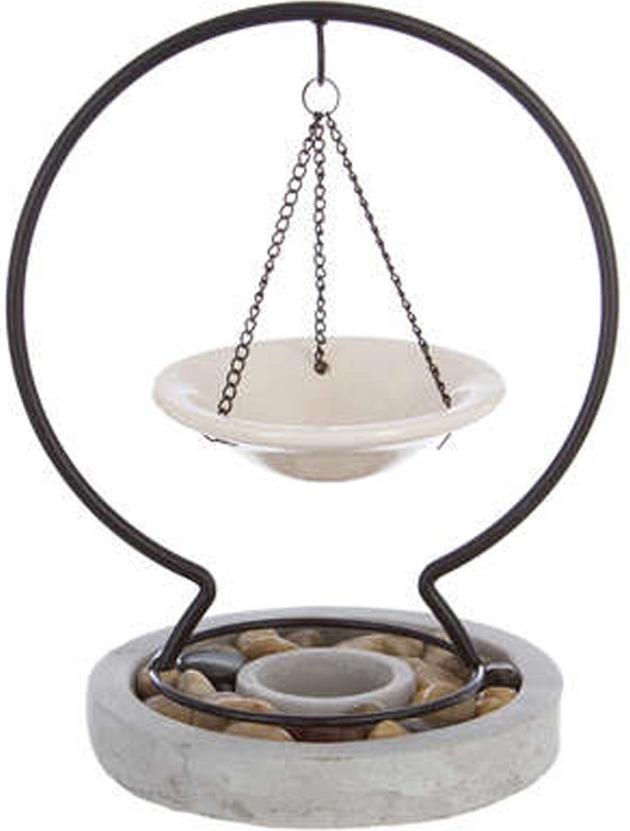 Omega fragrance burner for amber blocks / fragrance oil