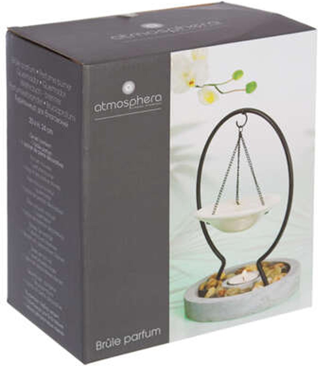 Omega fragrance burner for amber blocks / fragrance oil