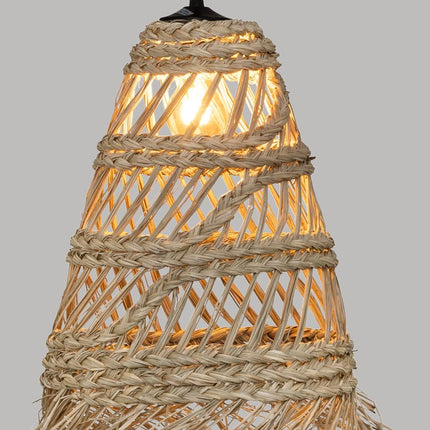 Hanglamp Lahys - E27, niet inbegrepen - Ø28xH48cm - Naturel