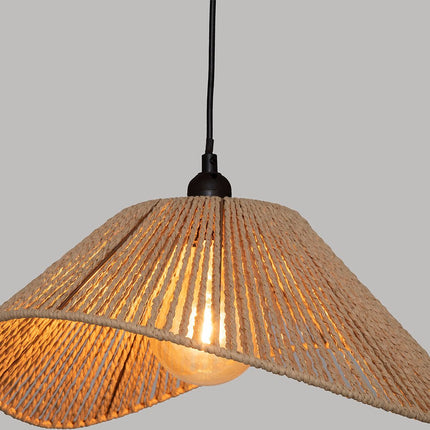 Atmosphera Hanglamp Myha - E27, niet inbegrepen - Ø45xH17cm - Beige