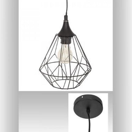 Atmosphera Plafondlamp - ˜ 19 x 24 cm - 40 W - Zwart