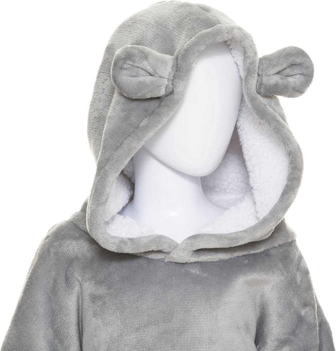 Bear hoodie blanket for kids - Extra soft - Fleece sweater - ONE SIZE - 3 to 10 years
