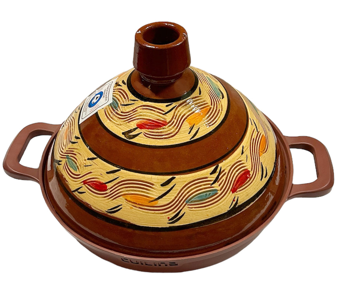 Cuilina | Ourika Tagine Ø30cm - Handmade ceramic lid - Non-stick - Suitable for all stovetops