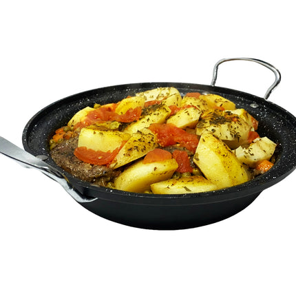Tajine aardewerk en gegoten Aluminium inductie| Handvaten| Geschikt voor 4-8 personen -  Alle warmtebronnen| Ø 30cm