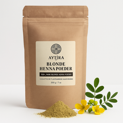 Aytira Blonde Henna Poeder 200g – 100% Natuurlijke Haarverzorging met Cassia – Zonder Chemische Toevoegingen