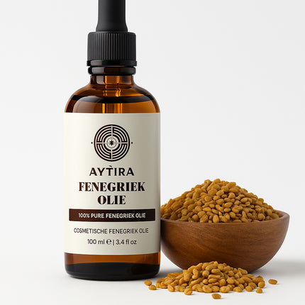 AYTiRA Fenegriekolie 100 ml – 100% Pure Cosmetische Olie – Voor Haarvolume, Huidverzorging & Massage
