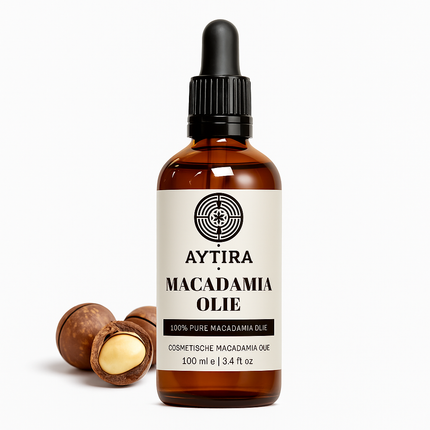 Aytira Macadamia Olie 100 ml – 100% Pure Cosmetische Olie – Voor Huid, Haar & Massage
