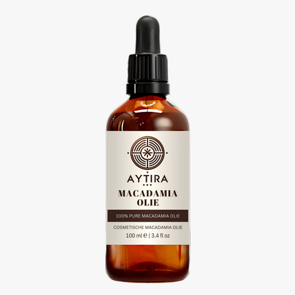 Aytira Macadamia Olie 100 ml – 100% Pure Cosmetische Olie – Voor Huid, Haar & Massage