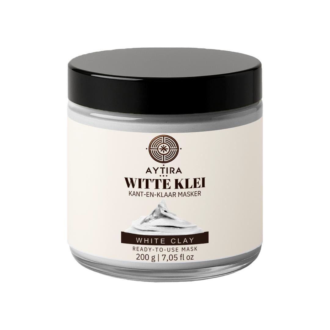 AYTIRA witte klei gezichtsmasker – kant-en-klare kaolien klei, 200 g