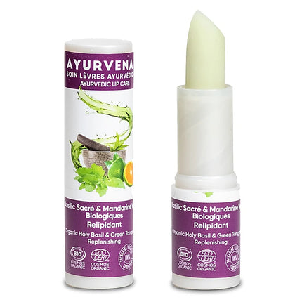 Ayurvenat basilicum & mandarijn lippenbalsem BIO