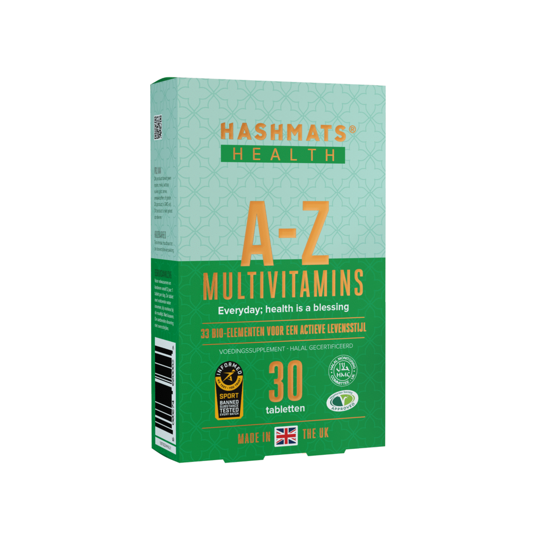 Multivitamines Halal certifiées A-Z 30 - avec 33 bio-éléments par HASHMATS®