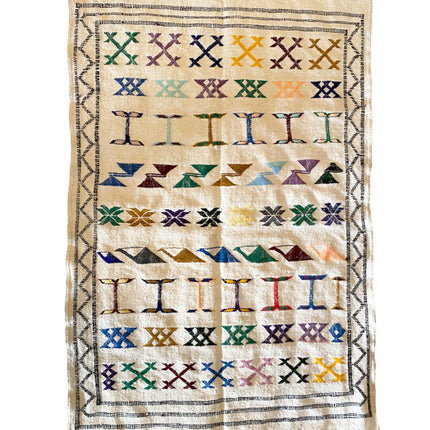 Marokkaanse Kelim Azilal Berber kleed 150x105 cm