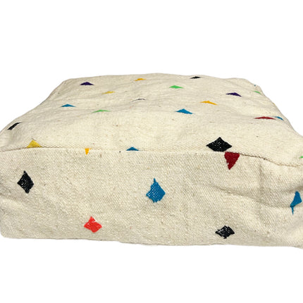 Azilal Kilim Marokkaanse Berber Poef - 100% Wol