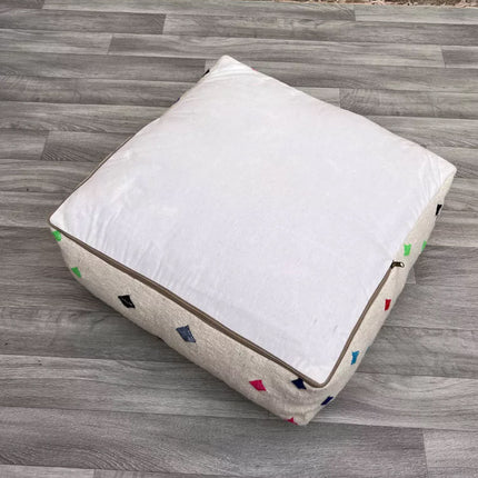 Azilal Kilim Marokkaanse Berber Poef - 100% Wol