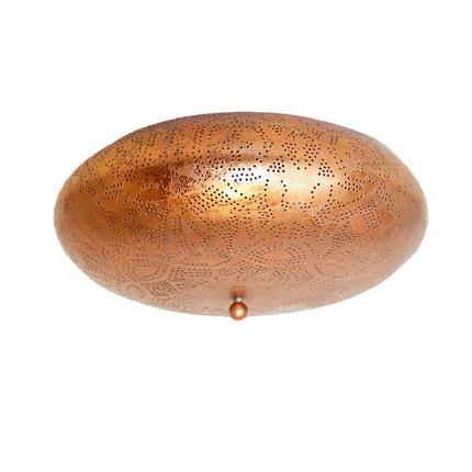 Oosterse plafonnière filigrain 25 cm - vintage koper