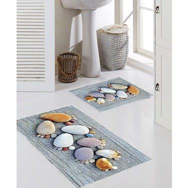 2 luxe Douchematten – Badkamer mat- Antislip - Vloermat - Waterabsorberend en Wasbaar