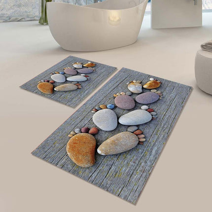 2 luxe Douchematten – Badkamer mat- Antislip - Vloermat - Waterabsorberend en Wasbaar