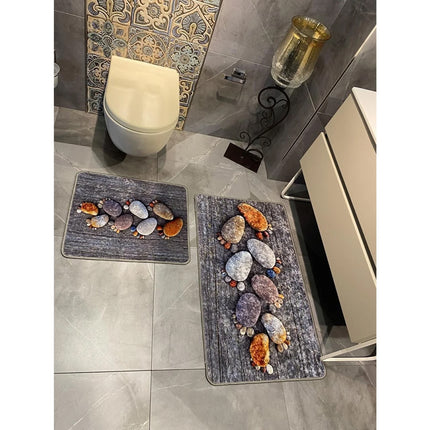 2 luxe Douchematten – Badkamer mat- Antislip - Vloermat - Waterabsorberend en Wasbaar