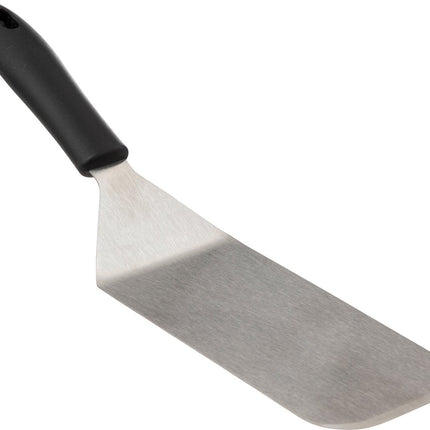 Keukengerei bakspatel/bakspaan - zilver rvs - 32 x 7.5 cm - breed model