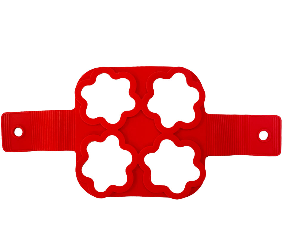 Silicone Baking Mold Flipper - Egg Pancake - Flower Model - 4 slots