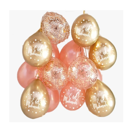 Eid Ballonnenmix Desert Flower Rose Gold (10st)