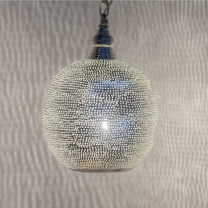 Zenza Hanglamp - Ball Filisky Zilver Small
