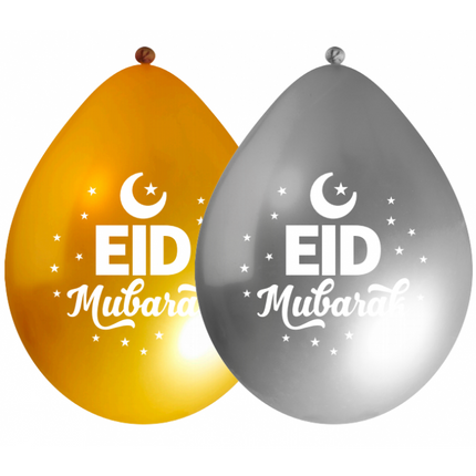Ballon Eid Zilver/Goud (10 stuks)