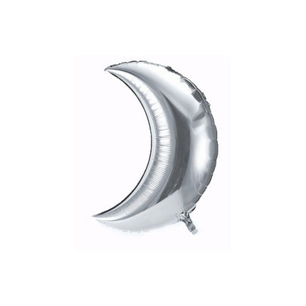 Ballon Maan Zilver Groot