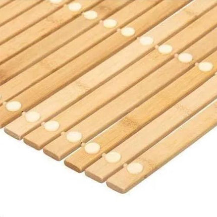 Bamboe badmat met latjes | Bamboe mat naturel 60 x 40 cm