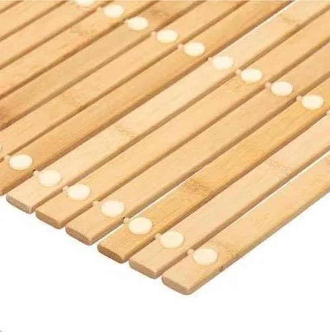Tapis de bain en bambou à lattes | Tapis de bain en bambou naturel 60 x 40 cm