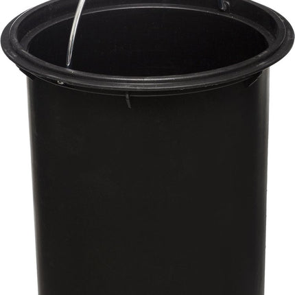 Prullenbak - pedaalemmer houtskoolgrijs metaal 3 liter