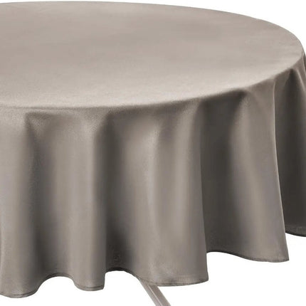 Tafelkleed Grijs anti vlek - Rond - Dia 180 cm - Anti vlekken