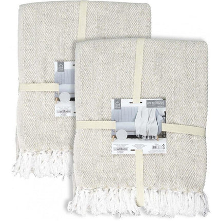 Plaid beige 125x150cm