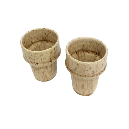 Set van 2 Marokkaanse aardewerk Espresso kopjes 70 ml