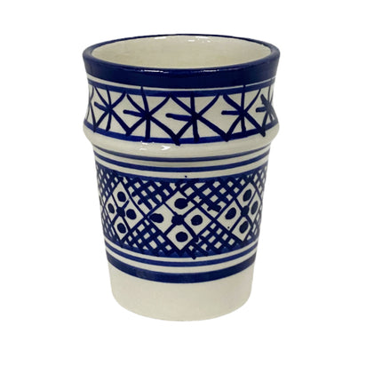 Aardewek beker blauw