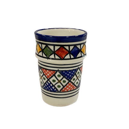 Multicolor beker Fes aardewerk