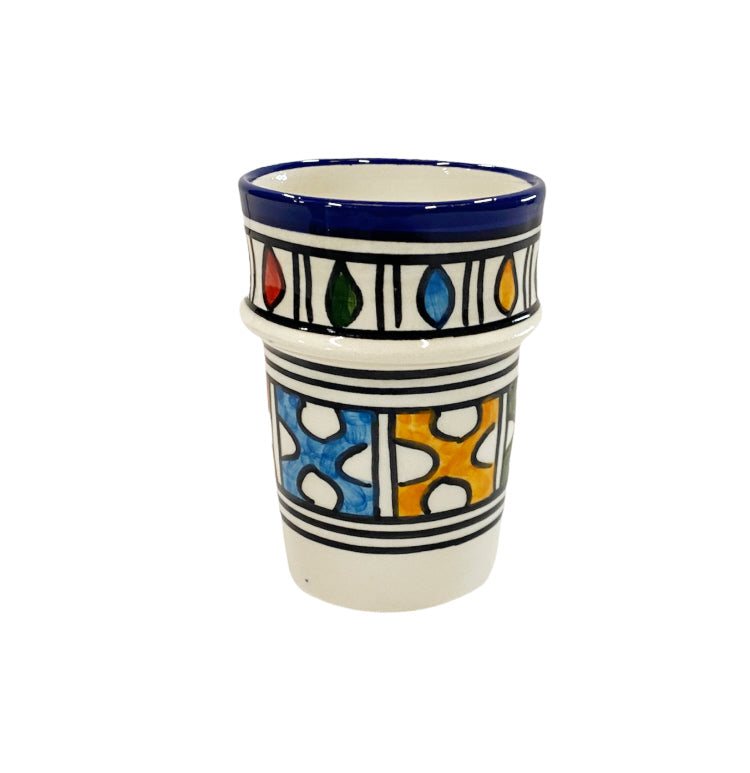Mug en poterie Fès multicolore